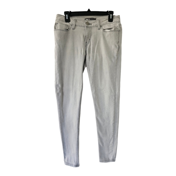 Levis Strass Womens Skinny Mid Rise Jeans, size 29, Gray zipper & button… - Picture 1 of 11